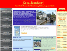 Tablet Screenshot of canalbookshop.co.uk